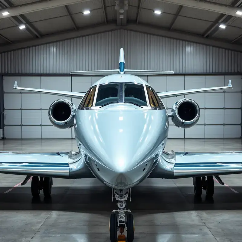 Corporate jet custom paint