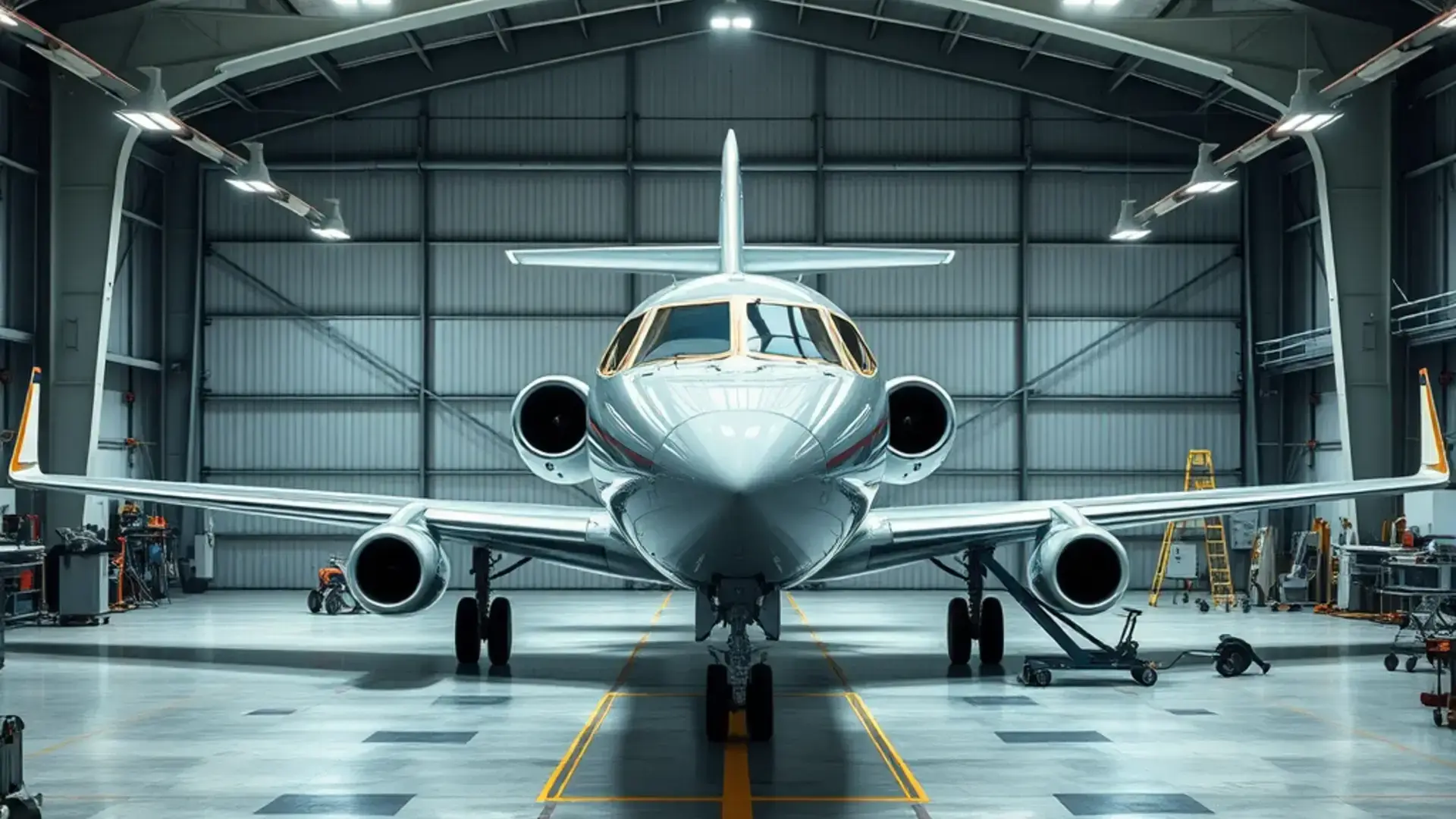 Aircraft painting hangar